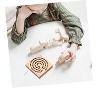 BESPORTBLE Montessori Inspired Wooden Train for Balanced Brain Development for Fine Motor Skills and Cognitive Improvement Engaging Parent Interaction Educational Activity