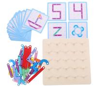 BESPORTBLE Montessori Wooden Puzzle for Educational Alphabet and Number Block Fine Motor Skills Development Geometric Shape Learning Tool Cognitive Skill Enhancer for Early Childhood
