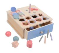 BESPORTBLE Montessori Wooden Shape Sorting for Years Educational Cognitive Building Blocks with Color Classification Safe Non Toxic Material Early Learning Busy Board for Boys