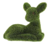 BESPORTBLE Moss Deer Outdoor Small Grass Pee Pad Fake Grass Guinea Tunnel Flocking Deer Artificial s Mat Adornment Synthetic s Statue Rug Animals Landscape Green Foam