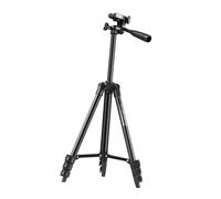 BESPORTBLE Multi-Function Adjustable Mini Tripod Stand for Camera and Projector, Outdoor Bracket with 4-Section Height, Desktop Live Streaming and Fishing Light Holder (Black)