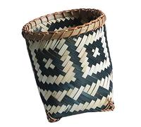 BESPORTBLE Multi-function Bamboo Woven Basket for Storage and Organisation, Practical Sundries Basket with Creative and Delicate Style, Suitable for Home and Office Use Random Style