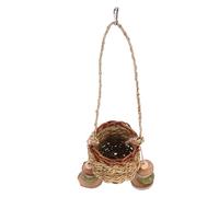 BESPORTBLE Multi-functional Chewing Toy for Small Animals Grass Rope Basket for Hamster Rabbit Guinea Pig