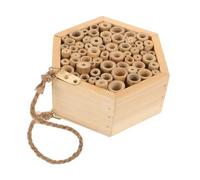 BESPORTBLE Multi Use Natural Wooden Bee House Garden for Attracting Insects Enhancing Outdoor Spaces for Gardeners Nature Lovers