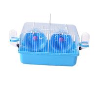 BESPORTBLE Multifunctional Blue Colour Hamster Hideout Animal Hideout Hut Guinea Pig Cage Small Animal Cage Insulation Cage Double Layer Hamster Cage Hamster Supplies Travel