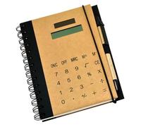 BESPORTBLE Multifunctional Notepad with Solar Power Calculator Small Writing Pad for Office and Students Paper for Notes and Calculations Business Stationery