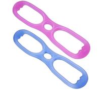 BESPORTBLE Muscle Resistance Bands 8 Word Chest Developer Silicone Fitness Yoga Workout Pull Rope Blue Purple Set