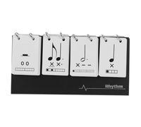 BESPORTBLE Music Theory Rhythm Pocket Cards with Crossbeat Design Portable Note Training Calendar for Beginner Students Daily Practice Motivation for Sightreading and Musical Terminology