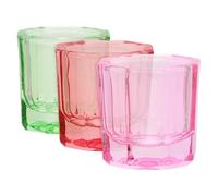 BESPORTBLE Nail Art Dappen Dishes Liquid Holder Cups for Octagonal Glass 3pcs Easy to Clean Compact Nail Extension Supplies and Suitable for DIY Crafts and Illustration