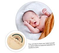 BESPORTBLE Name Sign Newborn Milestone Card Adorable Keepsake for Name Signs Safe Material for Capturing Growth Milestones