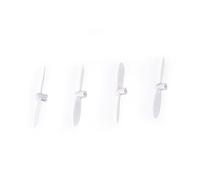 BESPORTBLE Nano Quadcopter Propellers Replacement Blades 4pcs White Sturdy Hard Plastic Ccw for -10a H111 Rc Drone Easy to Install for Replacing Old or Broken Blades