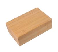 BESPORTBLE Natural Bamboo Wooden Yoga Brick Non Slip Yoga Practice Auxiliary Block for Home Fitness and Dance Training Smooth Surface Portable and Safe for Beginners