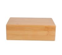 BESPORTBLE Natural Bamboo Yoga Brick for Balance Flexibility Training Block Exercise Aid for Home and Studio Practice Ergonomic Support for Beginners and Advanced Yoga