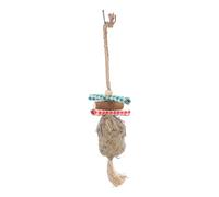 BESPORTBLE Natural Bird Toy for Parakeets and Budgies Woven Bark Chewing and Foraging Toy for Pet Birds for Birdcages Engaging Playtime Accessory