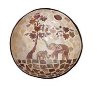 BESPORTBLE Natural Coconut Bowl Made from Timber, Unique Coffee- Decorative Bowl for Holding Keys and Candies, for Hotel and Office Use with Creative Eco-Friendly Design