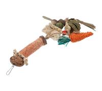 BESPORTBLE Natural Corn Husk Rabbit Chewing Pendant for Small Animals, Hamster and Guinea Pig Oral Chew Snack, Pet Teeth Cleaning Plaything for Rabbits and Parrots