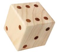 BESPORTBLE Natural Dice for Large Solid Wood Dice for Educational and Family Games Lightweight and Compact Counting Game Practical Design Suitable for Home Decor and Role Play Activities