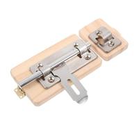 BESPORTBLE Natural Door Bolt Lock Busy Board DIY Accessory for Fine Motor Skill Development Sensory Educational for Hand Eye Coordination and Precise Hand Movements