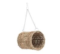 BESPORTBLE Natural Hamster Hammock Nest Made of Braided Straw Hanging Nest for Hamsters in the Cage Ideal as a Cosy Retreat and for Small Animals