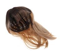 BESPORTBLE Natural Looking Shoulder Bob Wig with Gradient Color for Women Straight Synthetic Hair for Daily Wear Cosplay Party Props and Outdoor Activities