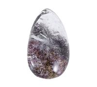 BESPORTBLE Natural Oval Stone Pendants Healing Chakra Bead Crystal Charms Unique Gemstone Charms for Necklace and Jewelry Making