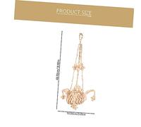 BESPORTBLE Natural Seashell Hanging Basket Window Decor Handmade Sea Shell Pendant Ornament for Home Garden Balcony Office Coastal Wall Hanging Display and Decorative