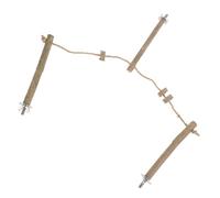 BESPORTBLE Natural Wood Bird Parrot Perch Stand Bite Resistant Playground for Birds for Cages and Desks Decorative Paw Grinding Plaything for Parakeets and Cockatiels