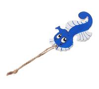 BESPORTBLE Nautical Style Wooden Sea Horse Hanging Decoration Coastal Wall Art Ocean Theme Bathroom Decor Handcrafted Mediterranean Sea Horse Ornament for Home and Beach Lovers