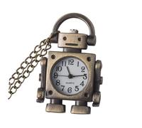 BESPORTBLE Necklace Vintage Pocket Watch Lightweight Alloy and Plastic Robot Practical Pocket Watch Retro Robot Design, Easy to Carry for Men Women Boys and Girls for Everyday Use
