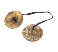 BESPORTBLE Nepal Tingsha Bell Finger Cymbals Durable Copper Percussion Instrument for Yoga Meditation and Ethnic Music Performance Enhance Rhythm and Spiritual Practices