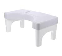 BESPORTBLE Non Slip Squatting Toilet Stool Simple and Stylish Made of Sturdy Pp Material with Multi Functional Design Bathroom Foot Stool for Adults Suitable for Toilets and Bathrooms