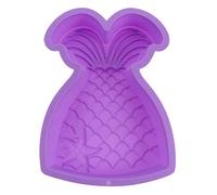 BESPORTBLE Nonstick Silicone Mermaid Shaped Cake Mold Pan for Oven Baking, Easy Clean with Longer Service Life, for Afternoon Tea and Family Dishes Random Color