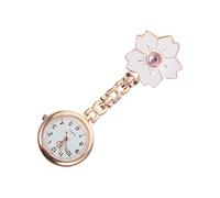 BESPORTBLE Nurse Fob Elegant Timing Pocket Watch Hanging Chest for Nurses Attractive Flower Shape Design Quality