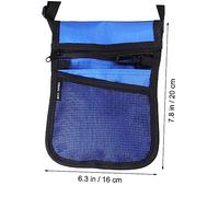 BESPORTBLE Nurse Waist Bag Portable Fanny Pack for Nurse Accessories Durable Cloth Shoulder Bag with Capacity for Medical Tools and Supplies Strap Blue Color