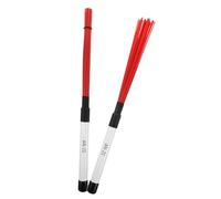 BESPORTBLE Nylon Wire Jazz Drum Brushes with Ergonomic Handles Percussion Sticks for Snare Drums Acoustic Drumming Folk Rock Bands for Beginners and Amateurs