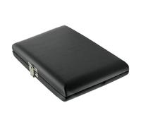 BESPORTBLE Oboe Reed Storage Case with 12 Slots, Wood and Black Pu Material, Compact and Sealed Humidity Control, for Woodwind Musicians and Orchestra Players for Practice and Traveling