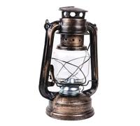 BESPORTBLE Old-Fashioned Kerosene Lamp Iron Hanging Lantern 24cm Bronze Tabletop Photo Props for Camping