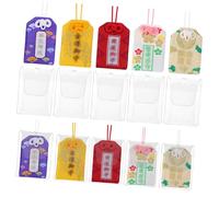 BESPORTBLE Omamori Charm 10Pcs Japanese Omamori Good Luck Charms Shrine Lucky Amulet Hanging Fortune Bag Sachet for Health Wealth Love Career Education Safety, Random Color