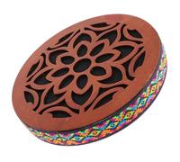 BESPORTBLE Onomatopoeic Ethnic Ocean Drum Portable Wooden Hand Drum 8 Inch for Sound Therapy and Meditation Group Play and Calming Rain Sound for Boys and