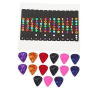 BESPORTBLE Pack Guitar Fretboard Stickers Set Guitar Trainer Notes for Beginner Random