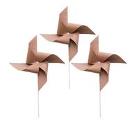 BESPORTBLE Paper Windmills Vintage Handheld Windmill Party Decorations Retro Style 3 Pcs Decorative Props for Birthday and Flower Pots Use