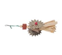 BESPORTBLE Parrot Chew Toy Natural Corn Leaf Bird Toy for Cage Enrichment Sturdy Hanging Accessory for Parrots and Birds Promotes and Reduces Boredom