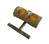 BESPORTBLE Parrot Feeder Cockatiel Budgie Hamster Cage Accessories Bird Cage Stand Cardinal Bird Feeders for Outdoors Bird Cage Bowls Pigeon Bird Feeder Bird Feeder Tray Cup Wooden