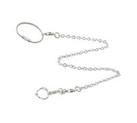BESPORTBLE Parrot Foot Ring Bird Harness Leash Stainless Steel Ankle Ring for Small Birds Accessory Parrot Harness Leash