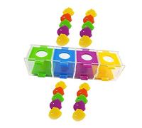 BESPORTBLE Parrot Throw Box Sorting Toy for Conure Pet Training Bird Intelligence Toys for Foraging for Parakeet Play