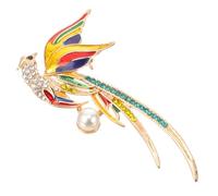BESPORTBLE Peacock Brooch Pin for Women Rhinestone Collar Pin Elegant Badge Brooch for Clothes Unique Animal Design for Hats Bags and Evening Dresses