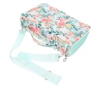 BESPORTBLE Pencil Case Box Oxford Cloth Material Plastic Large Capacity with Multilayer Design Elastic Rings and Zipper Portable Stationery Pencil Pouch for Outdoor Work and Office Use