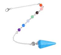 BESPORTBLE Pendant and Fine Workmanship with Comfortable Tentacle Pendulum Elegant Blue Crystal Hexagonal for Neck Decoration at Parties and Travel Commemoration