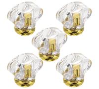 BESPORTBLE Perfume Barrier with Caps Acrylic Precise Snap-lock Bottle 5pcs Structure, Airtight to Prevent Evaporation Safe Transport Suitable for Refillable Containers and Travel
