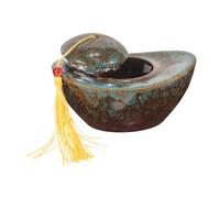 BESPORTBLE Pet Ashes Urn for Cats and Pets Elegant Ceramic Memorial Container Tassel Portable Keepsake Casket Decorative Ashes Holder